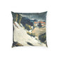 Cézanne, Paul - L’Estaque, Melting Snow (1870) - Poly Velvet Pillow