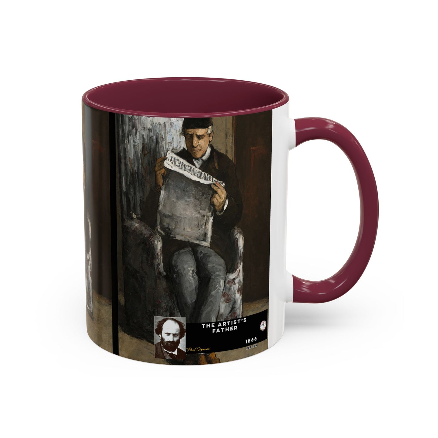 Cézanne, Paul - The Artist’s Father (1866) - Colorful Accent Mugs