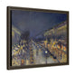 Pissarro, Camille - The Boulevard Montmartre At Night (1897) - Matte Canvas, Framed