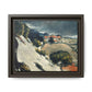 Cézanne, Paul - L’Estaque, Melting Snow (1870) - Matte Canvas, Framed