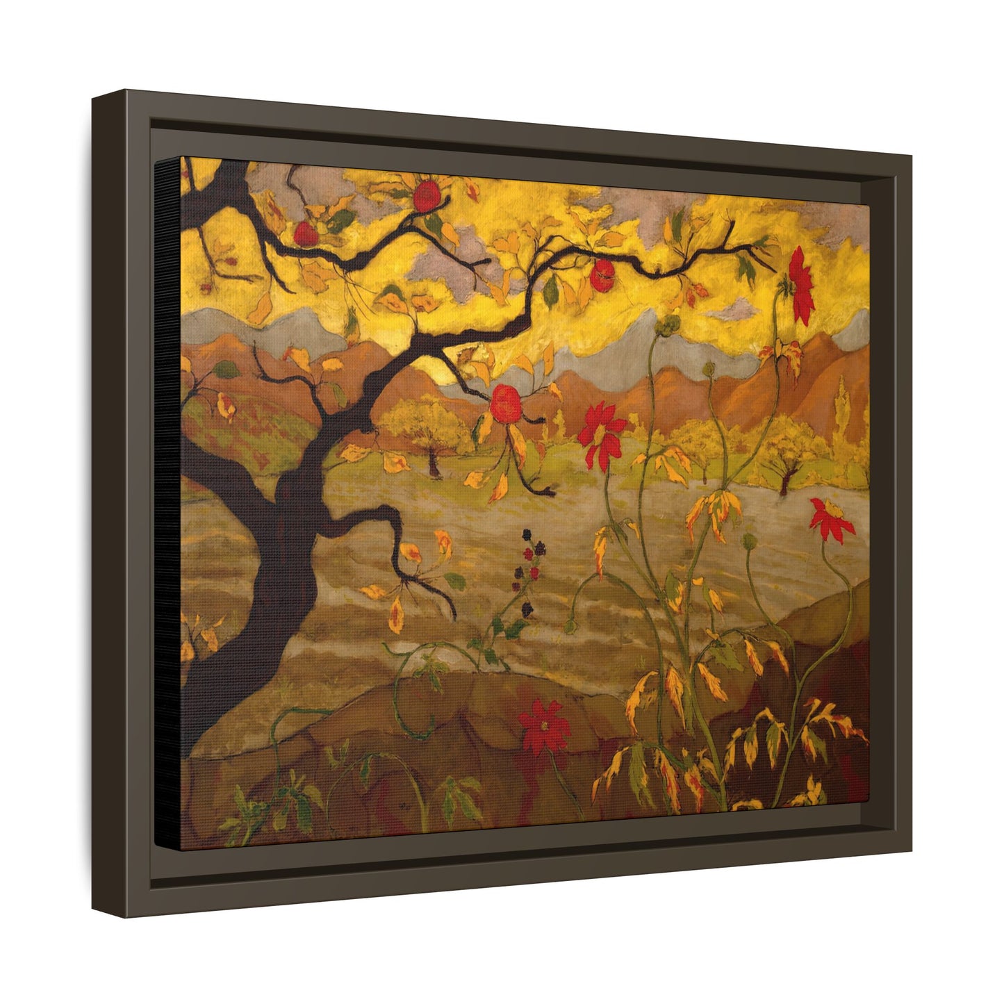 Ranson, Paul - Apple Tree with Red Fruit (1902) - Matte Canvas, Framed