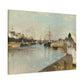 Morisot, Berthe - The Harbor at Lorient (1869) - Canvas Block, unframed