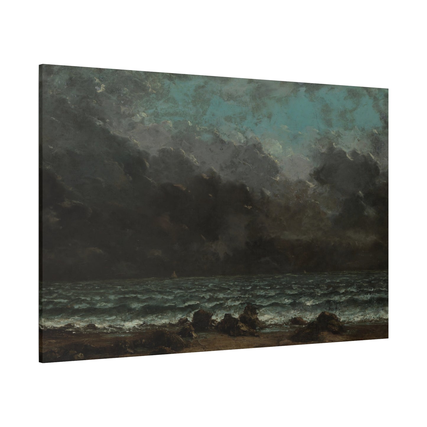 Courbet, Gustave - The Sea (1865) - Canvas Block, unframed
