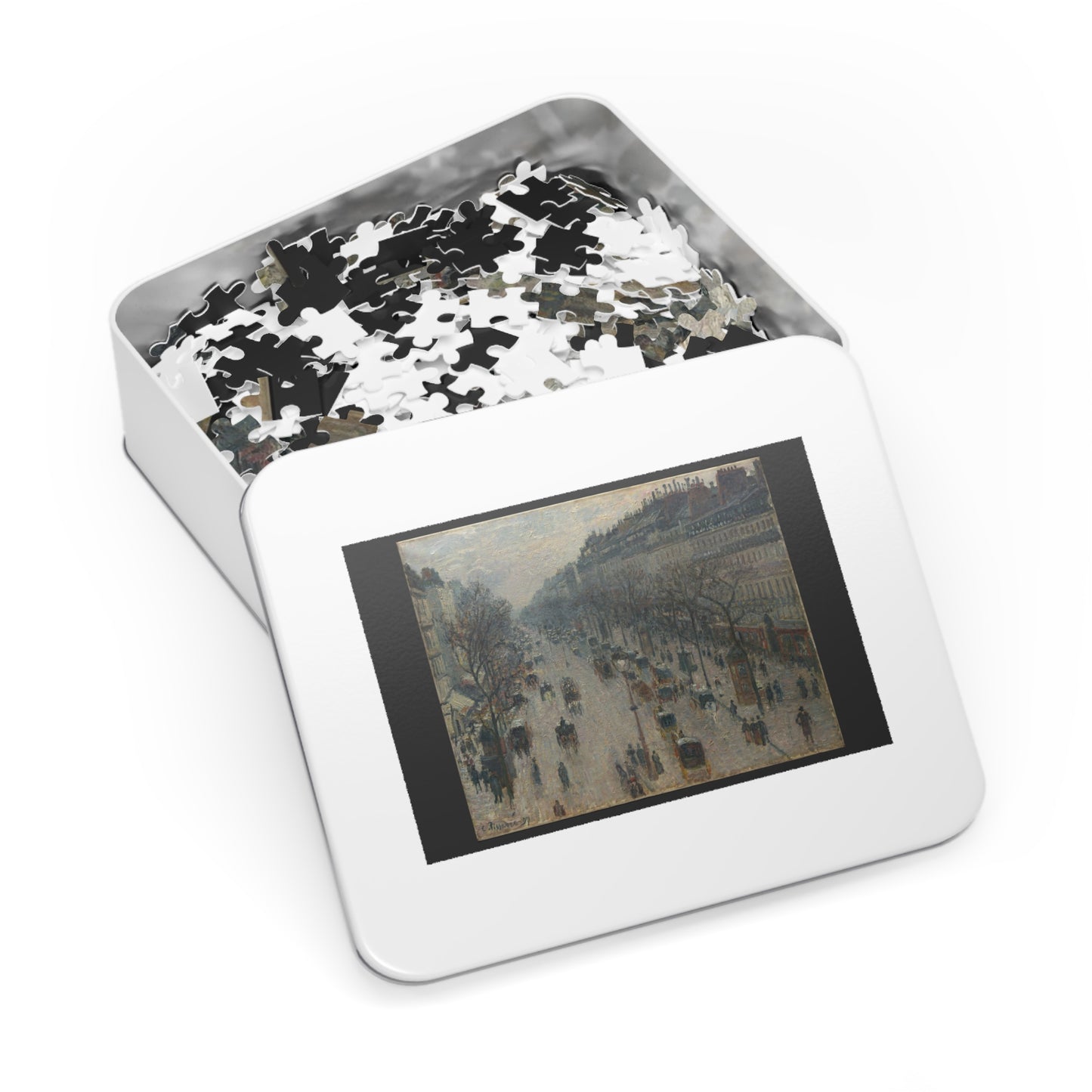 Pissarro's "Boulevard Montmartre, Winter Morning" - 1000pc Jigsaw Puzzle