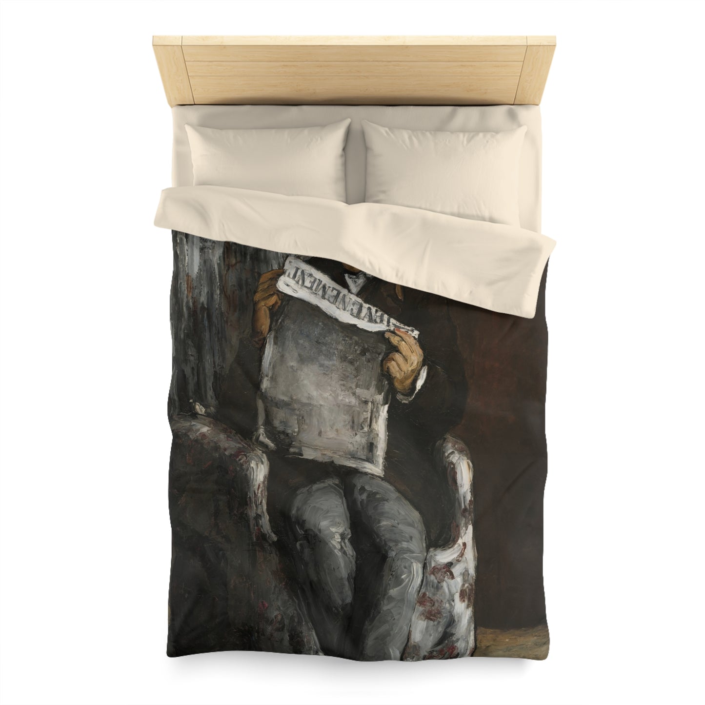 Cézanne, Paul - The Artist’s Father (1866) - Microfiber Duvet Cover