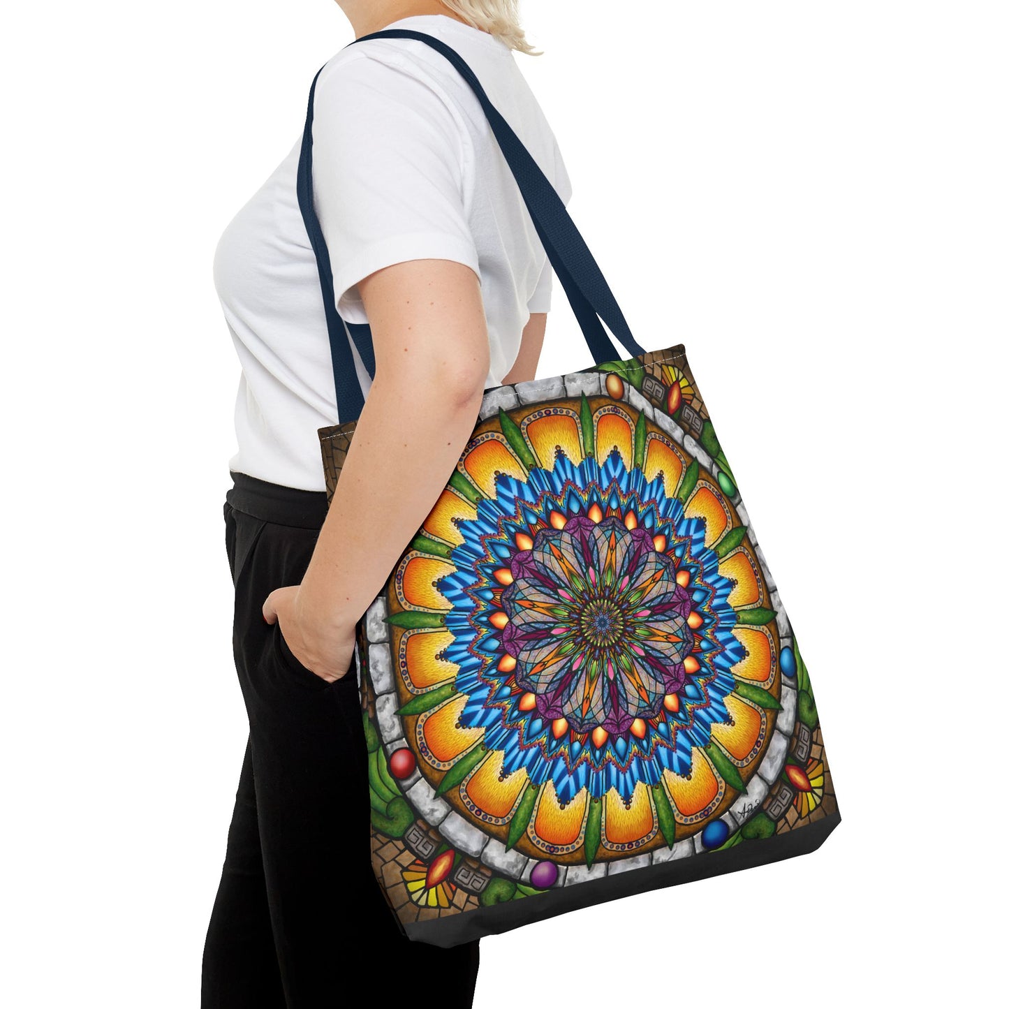 Pacio, Adam - Emerald Arrows Mandala - Tote Bag