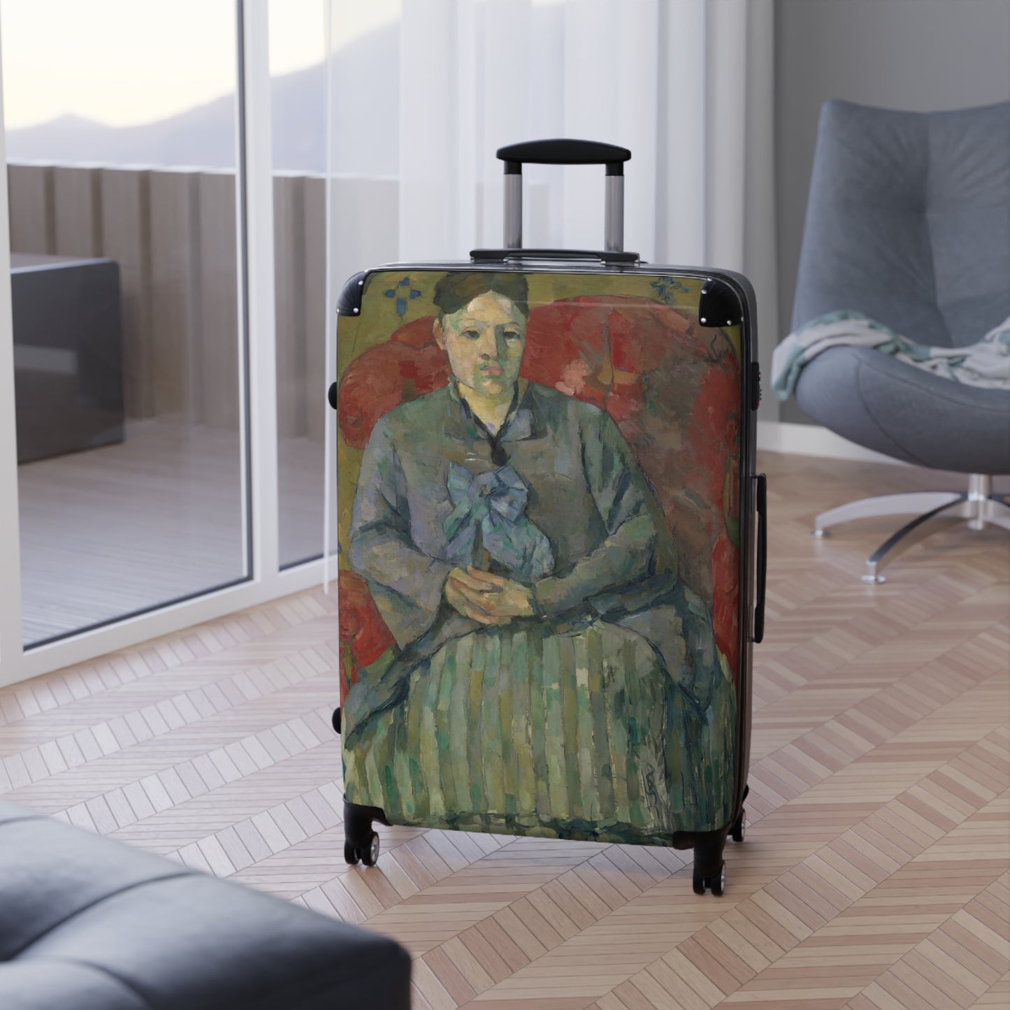 Cézanne, Paul - Madame Cezanne in a Red Armchair (1877) - Suitcase
