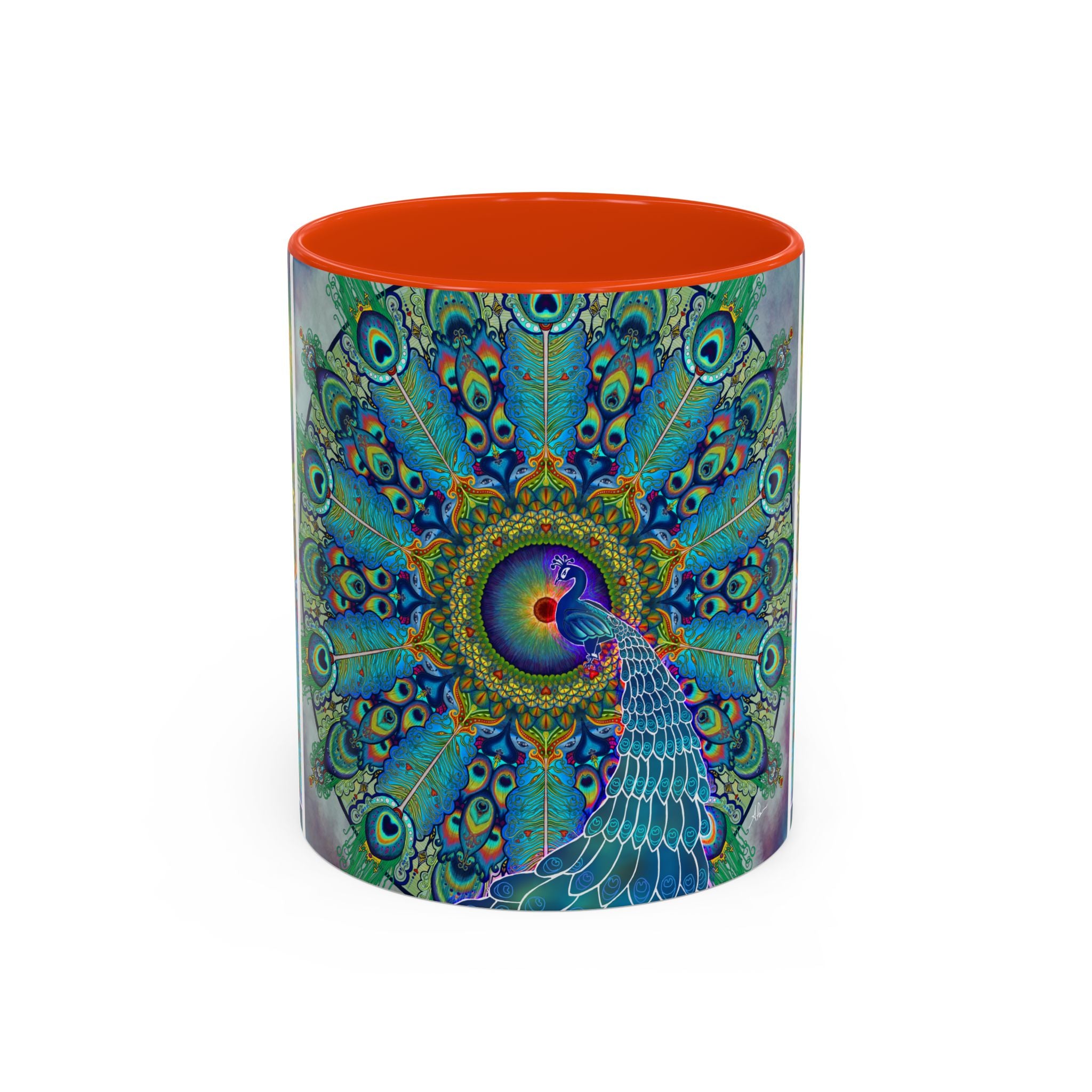 Melek Taus Mandala - Colorful Accent Mugs