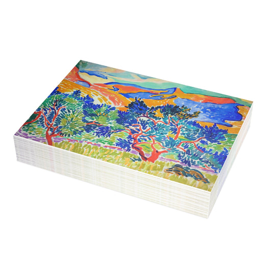 Derain, André - Mountains at Collioure (1905) - Postcard Bundles with Envelopes Included