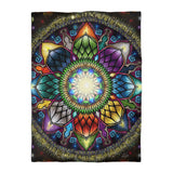 Mystic Jewel Mandala - Microfiber Duvet Cover