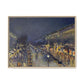 Pissarro, Camille - The Boulevard Montmartre At Night (1897) - Matte Canvas, Framed