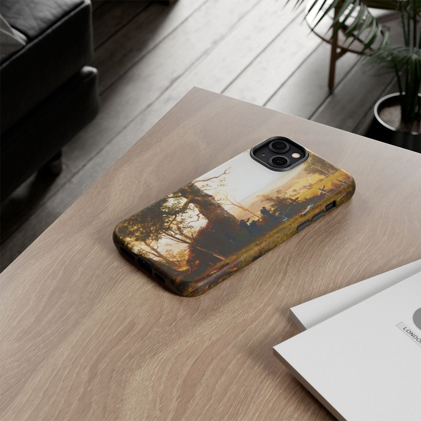 Bierstadt, Albert -  Guerrilla Warfare (1861) - Tough Phone Cases