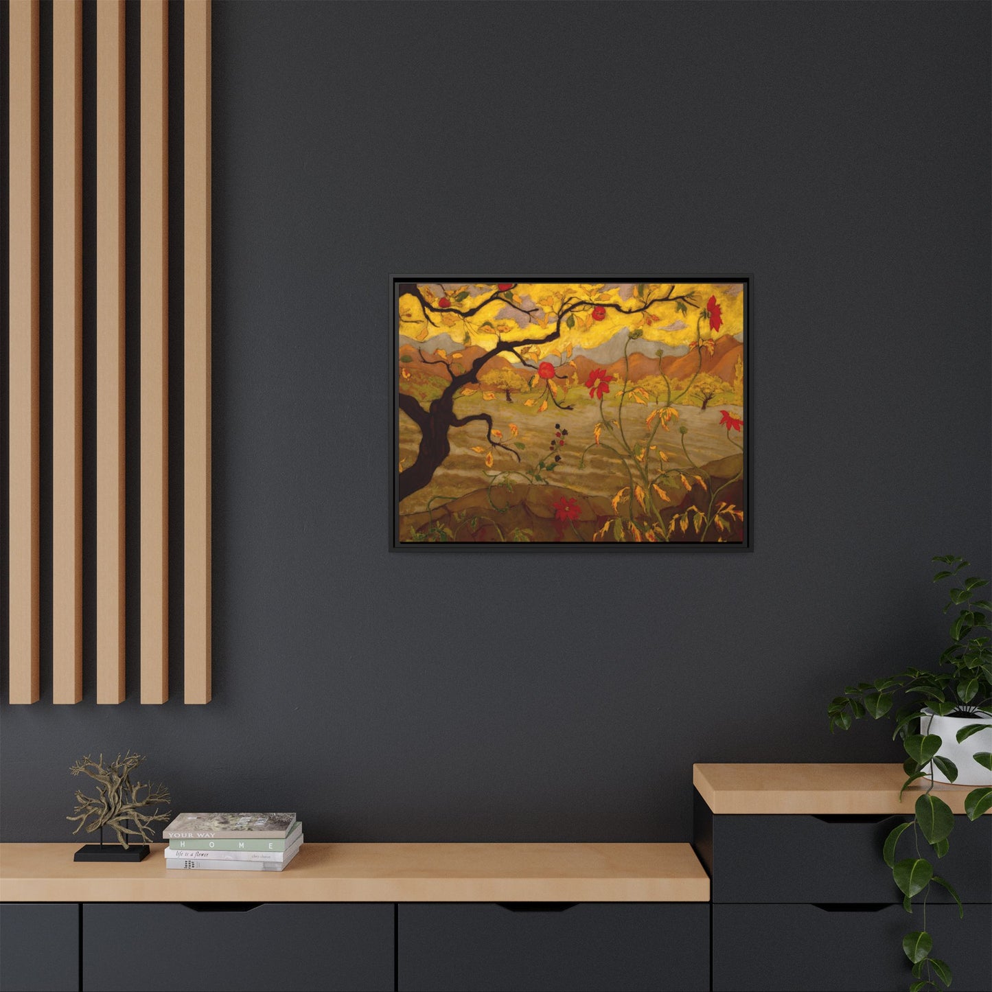 Ranson, Paul - Apple Tree with Red Fruit (1902) - Matte Canvas, Framed