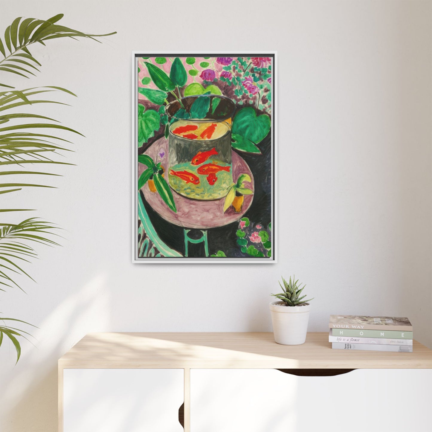 Matisse, Henri - The Goldfish (1912) - Matte Canvas, Framed