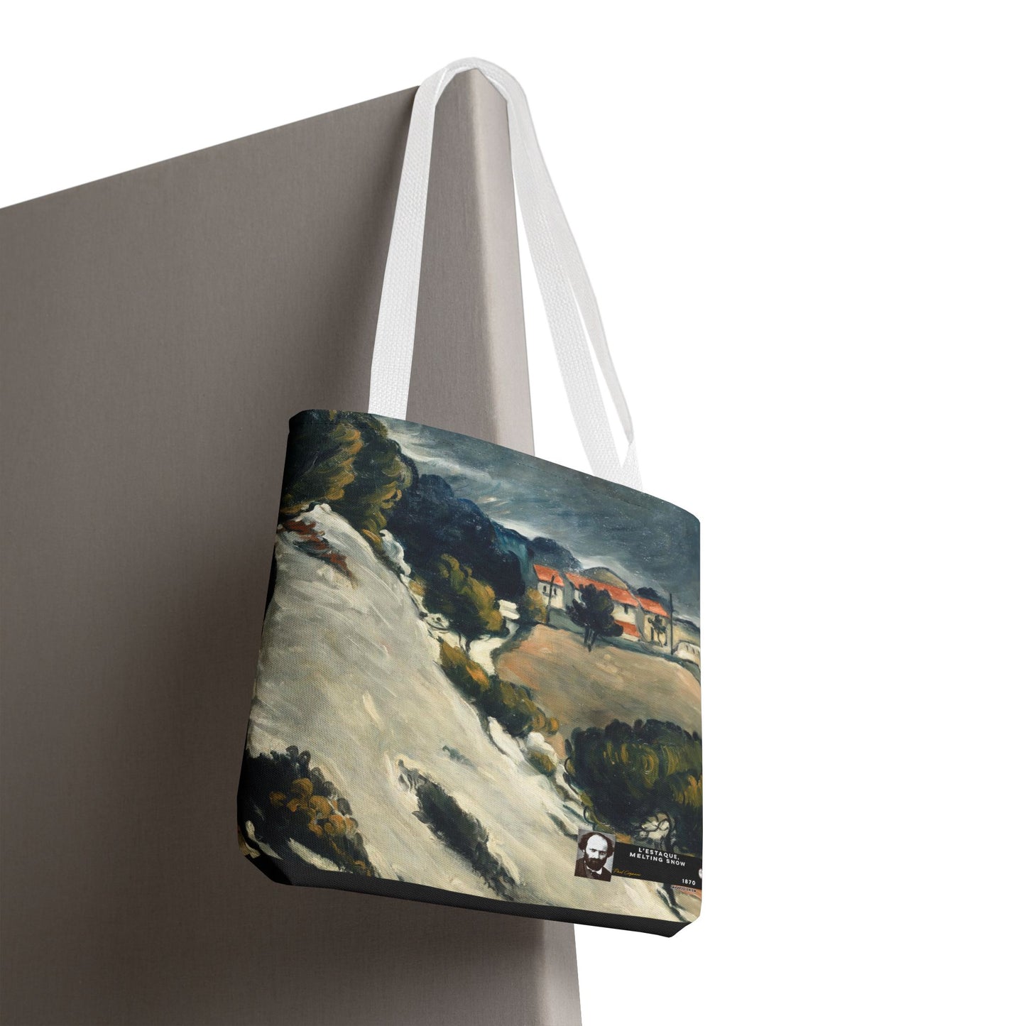 Cézanne, Paul - L’Estaque, Melting Snow (1870) - Tote Bag