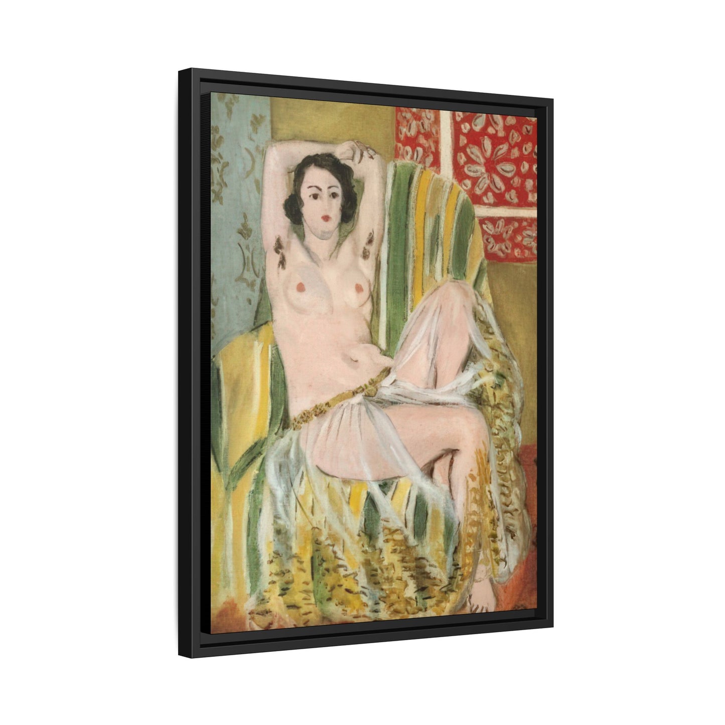 Matisse, Henri - Odalisque with Raised Arms (1923) - Matte Canvas, Framed