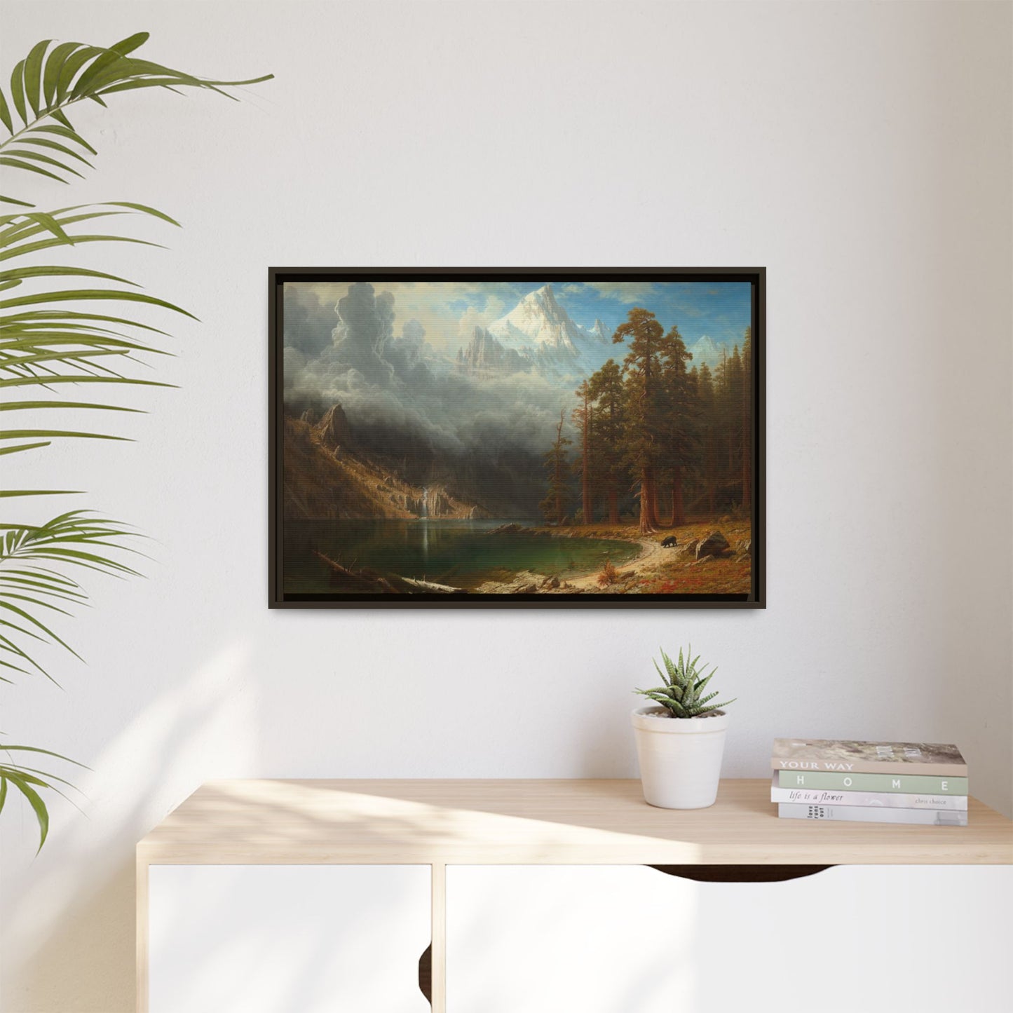 Bierstadt, Albert - Mount Corcoran (1877) - Matte Canvas, Framed
