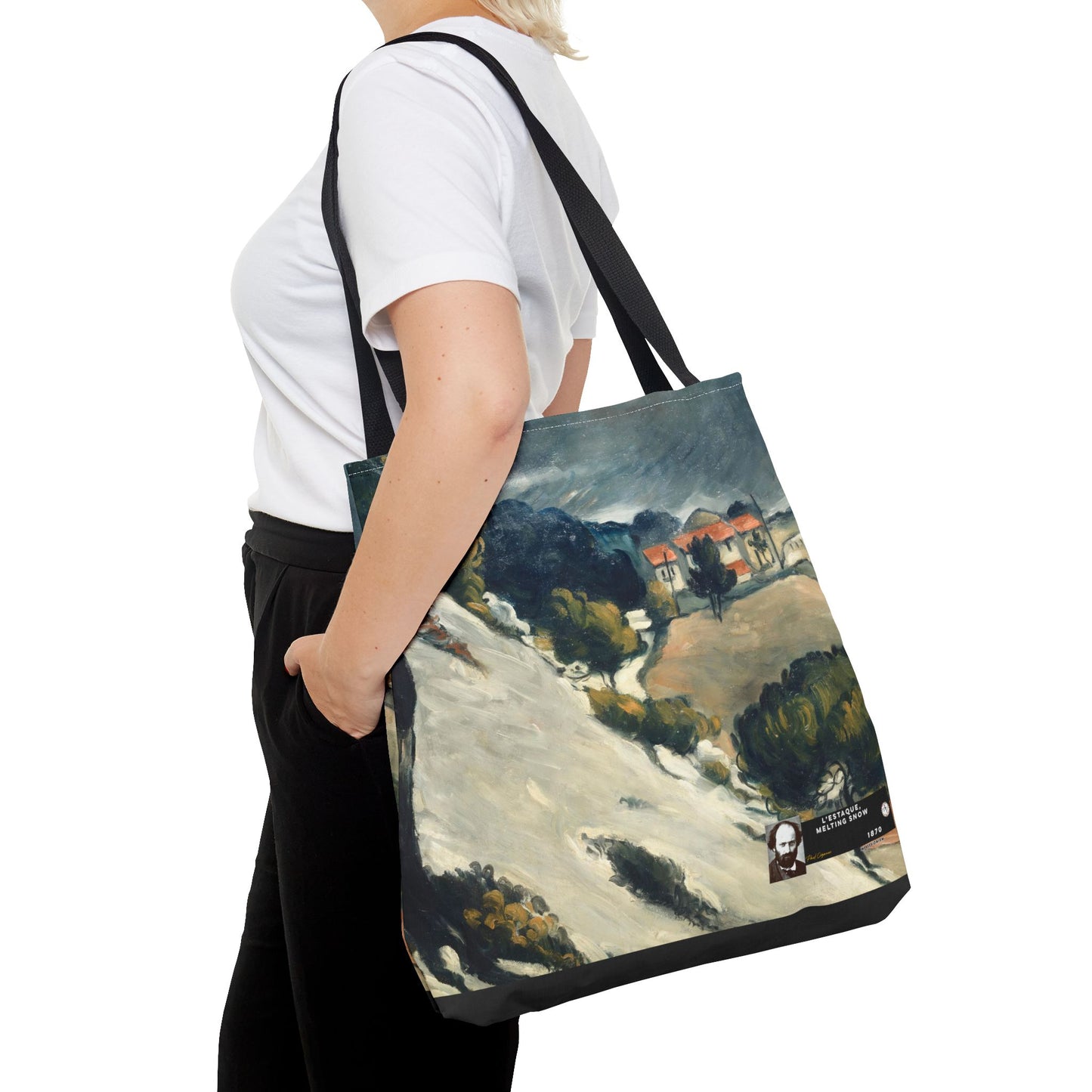 Cézanne, Paul - L’Estaque, Melting Snow (1870) - Tote Bag