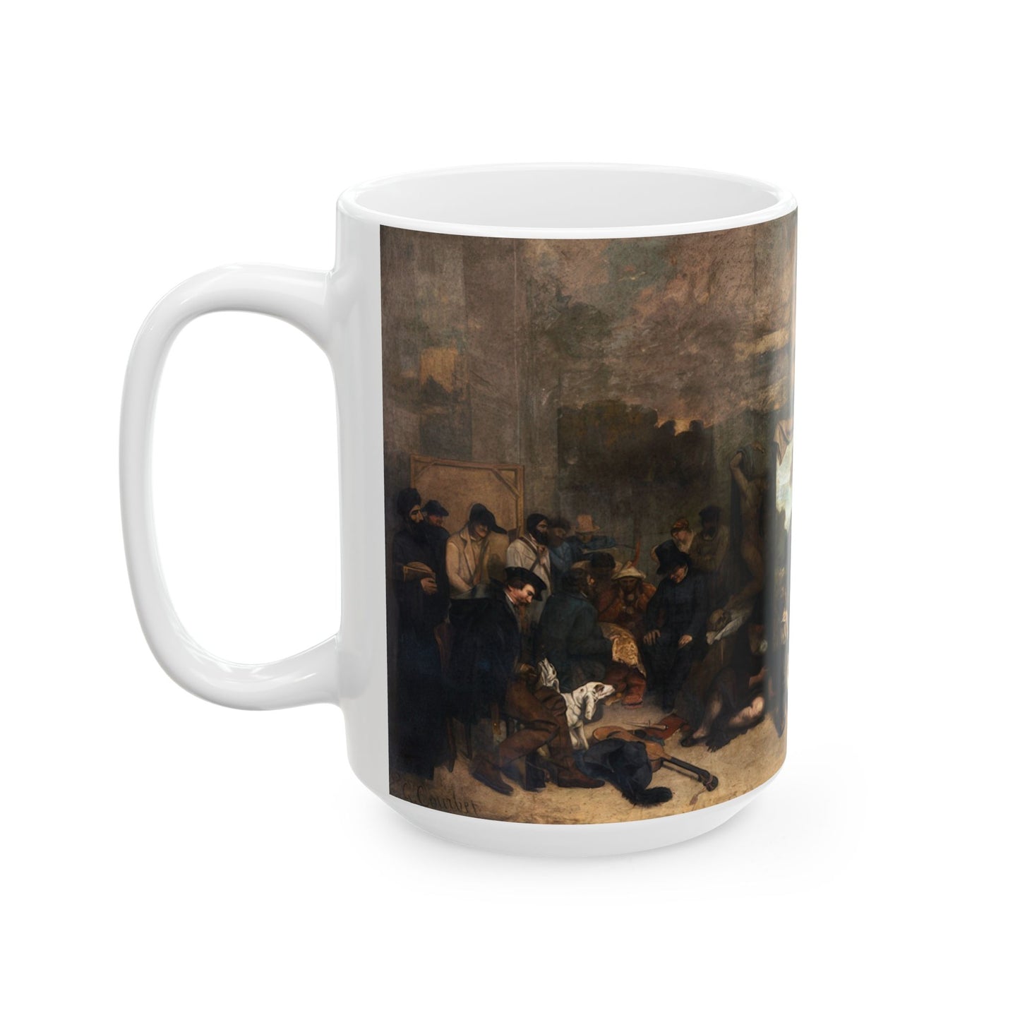 Courbet, Gustave - The Painter’s Studio (1855) - Ceramic Mug