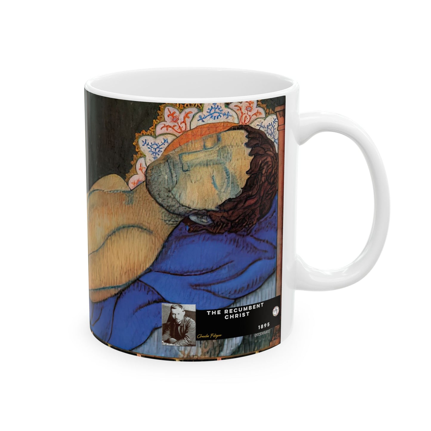 Filiger, Charles - The Recumbent Christ (1895) - Ceramic Mug