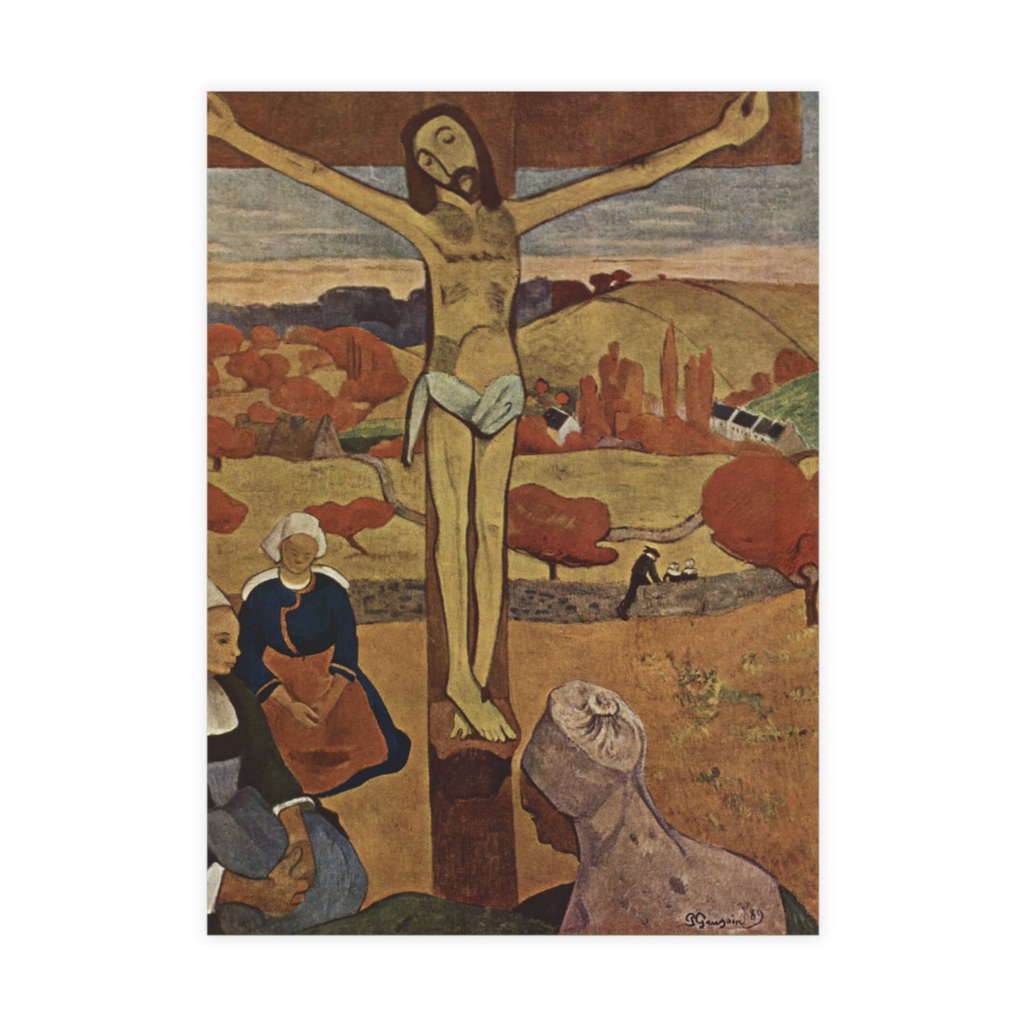 Gauguin, Paul - The Yellow Christ (1889) - Postcard Bundles with Envelopes Included