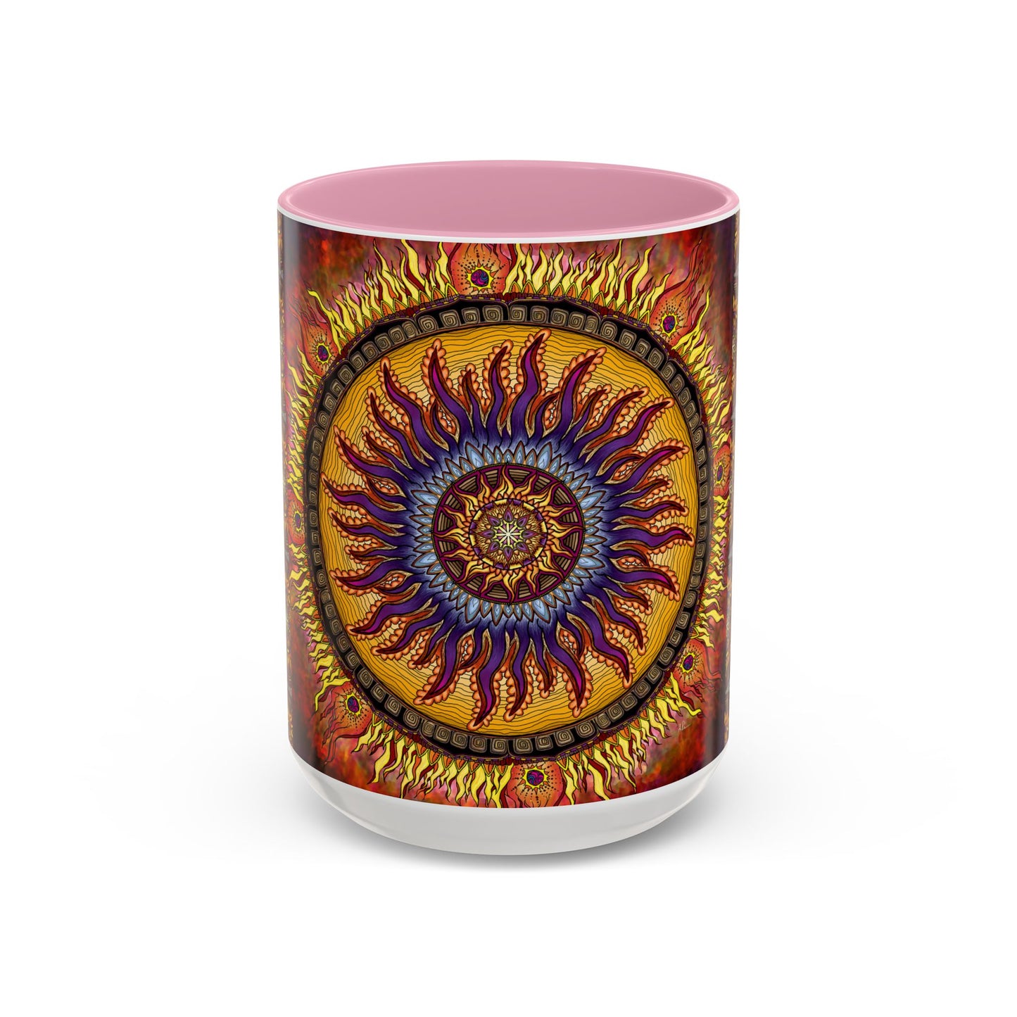 Pacio, Adam - Solar Disc Mandala - Colorful Accent Mugs