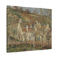 Pissarro, Camille - Red Roofs, Corner of a Village in Winter (1877) - Canvas Block, unframed