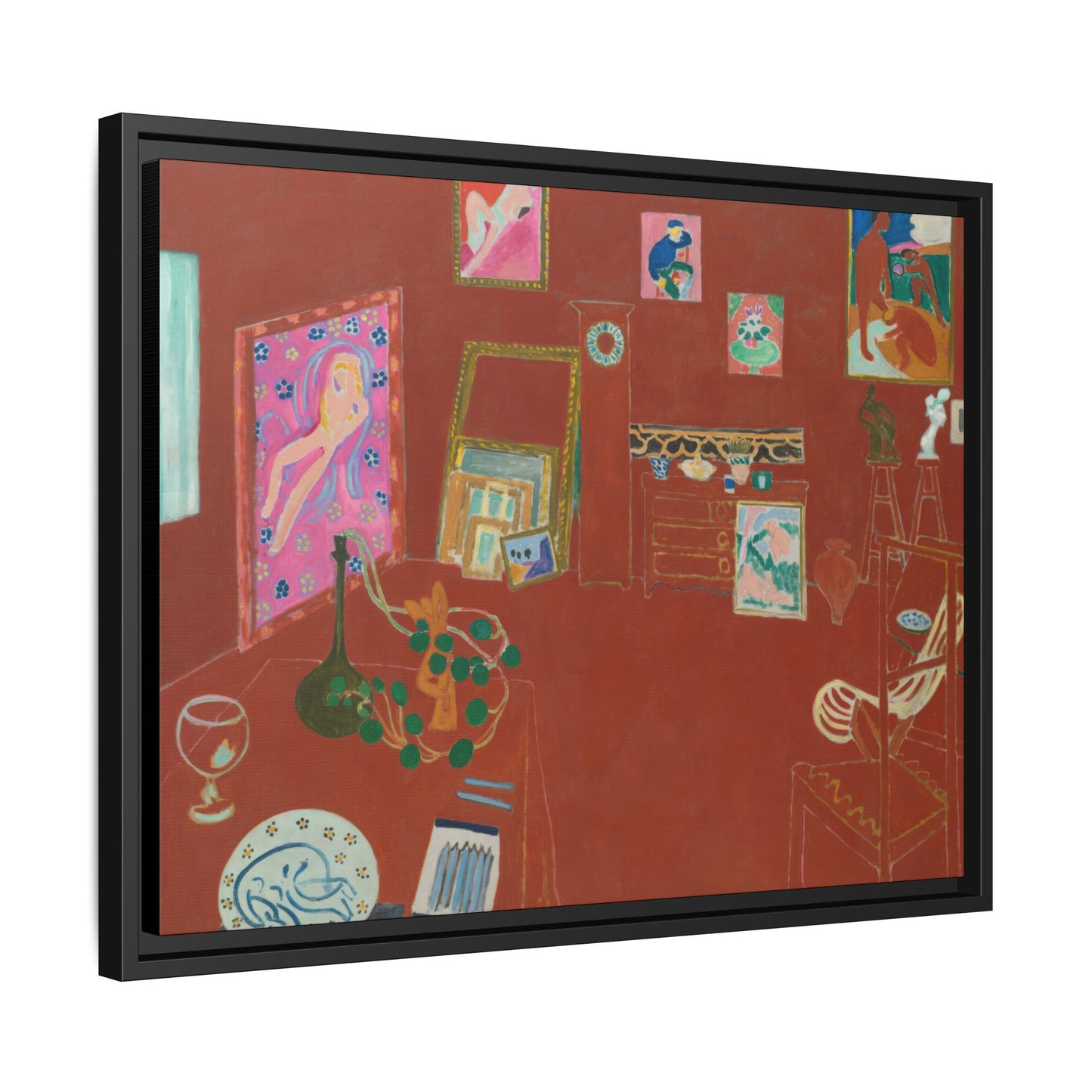 Matisse, Henri - The Red Studio (1911) - Matte Canvas, Framed