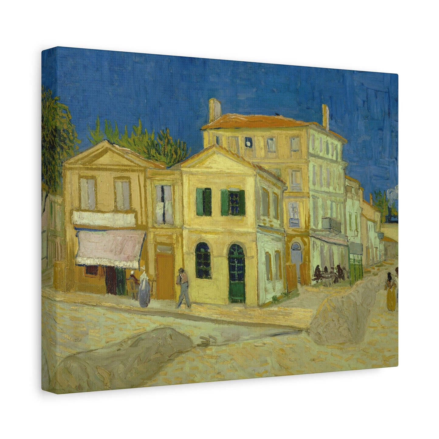Van Gogh, Vincent - The Yellow House (1888)- Canvas Block, unframed