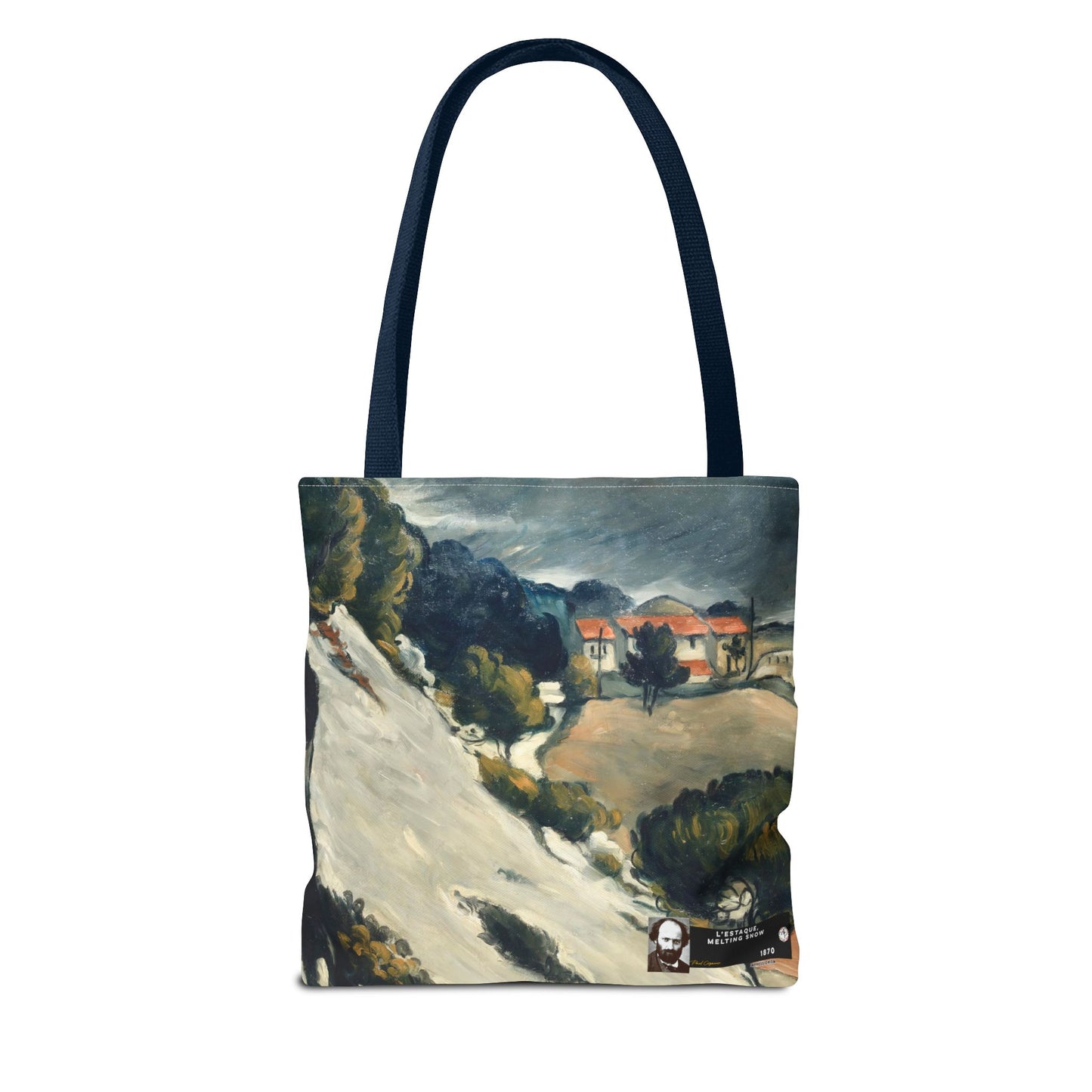 Cézanne, Paul - L’Estaque, Melting Snow (1870) - Tote Bag