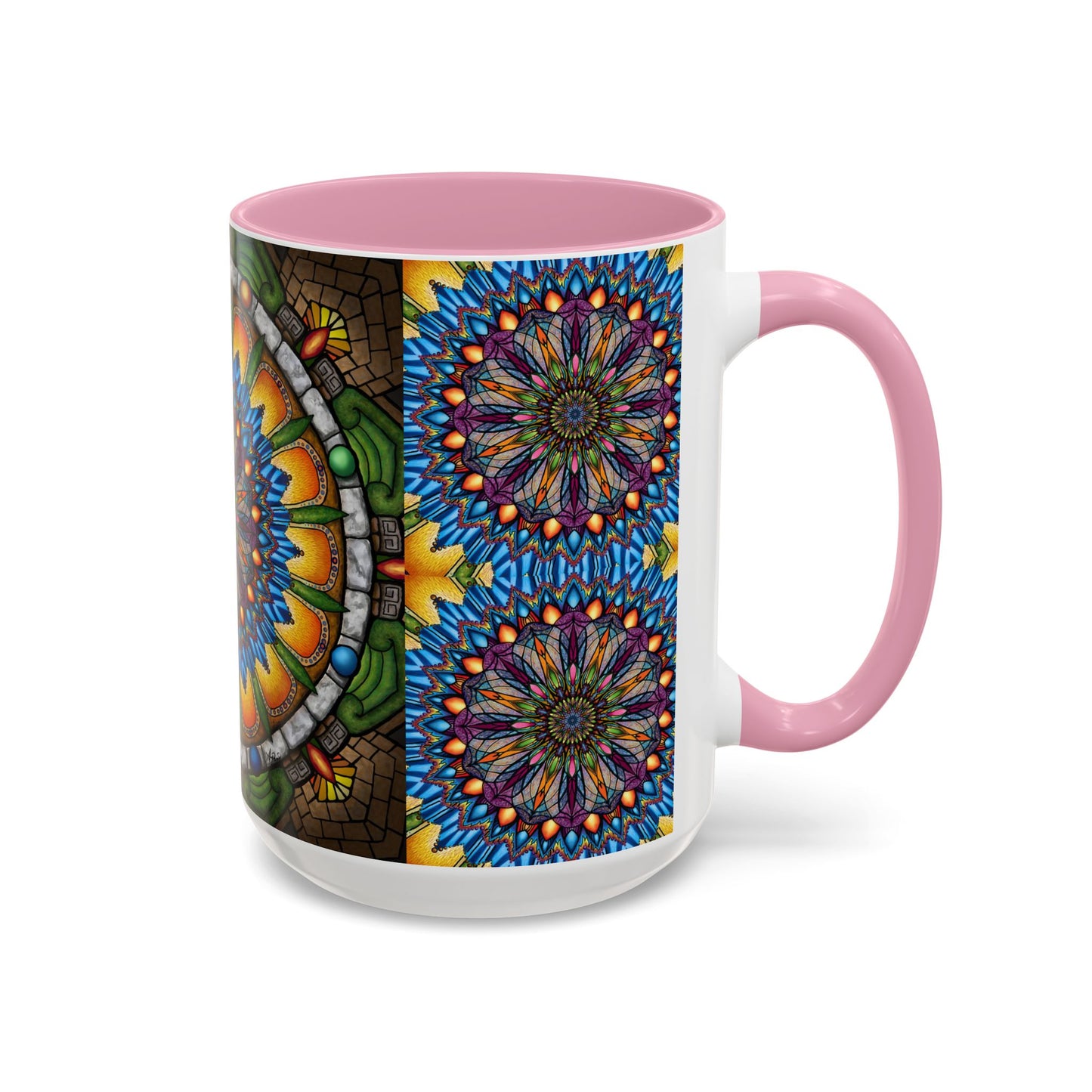 Pacio, Adam - Emerald Arrows Mandala - Colorful Accent Mugs