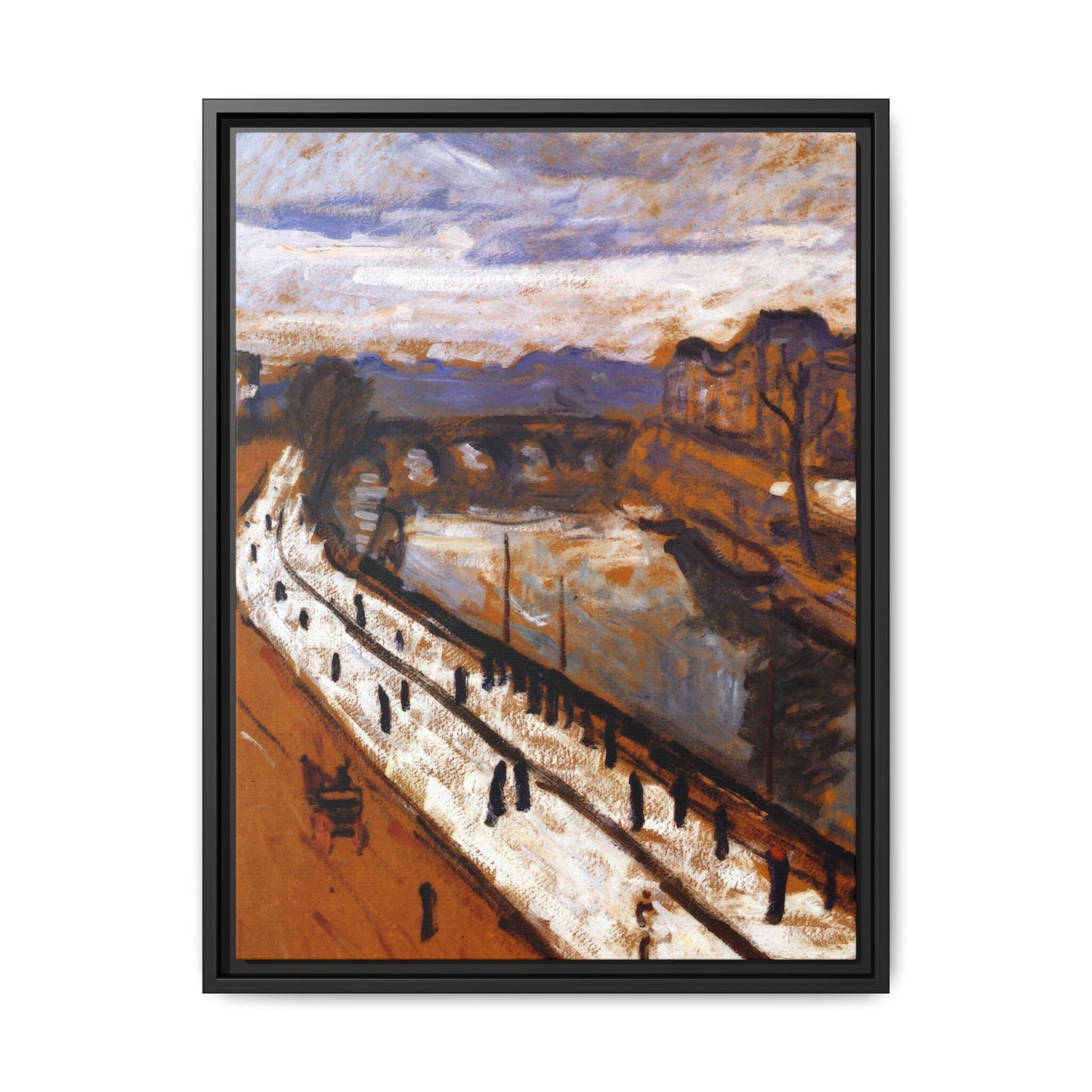 Marquet, Albert - Quai des Grands-Augustins (1905) - Matte Canvas, Framed