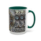 Pacio, Adam - Memento Mori Mandala - Colorful Accent Mugs