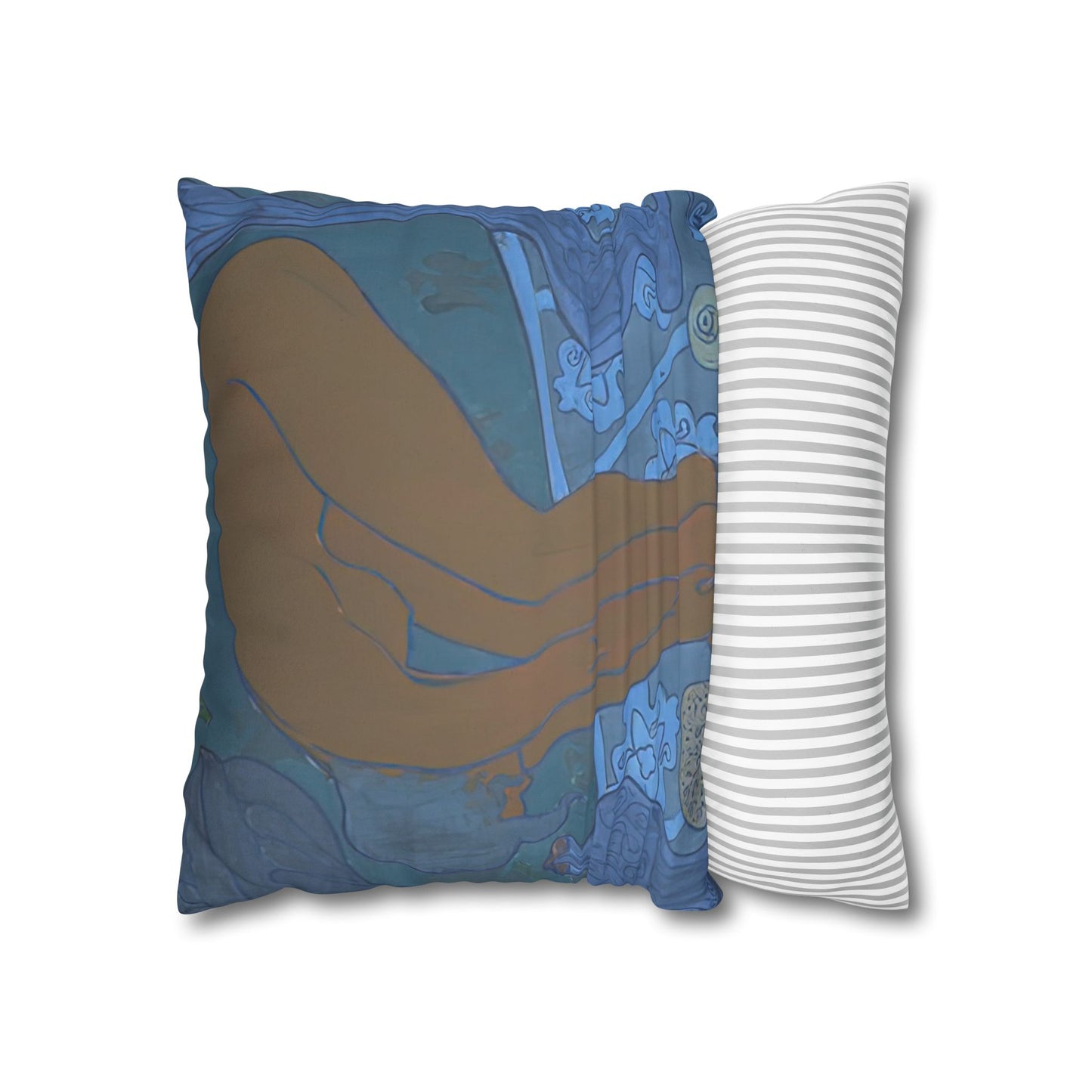 Ranson, Paul - The Blue Bather (1891) - Suede Square Pillowcase