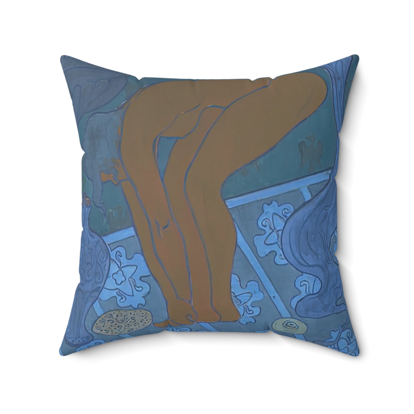 Ranson, Paul - The Blue Bather (1891) - Suede Square Pillow