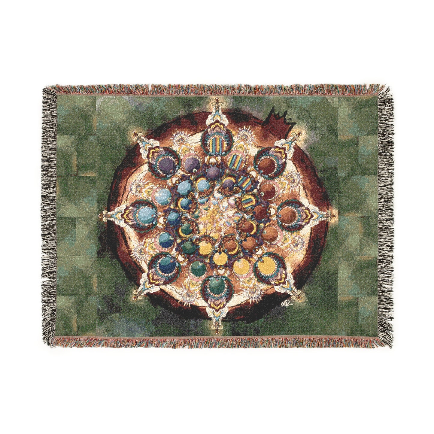Seeds of Pride Mandala - Woven Blanket