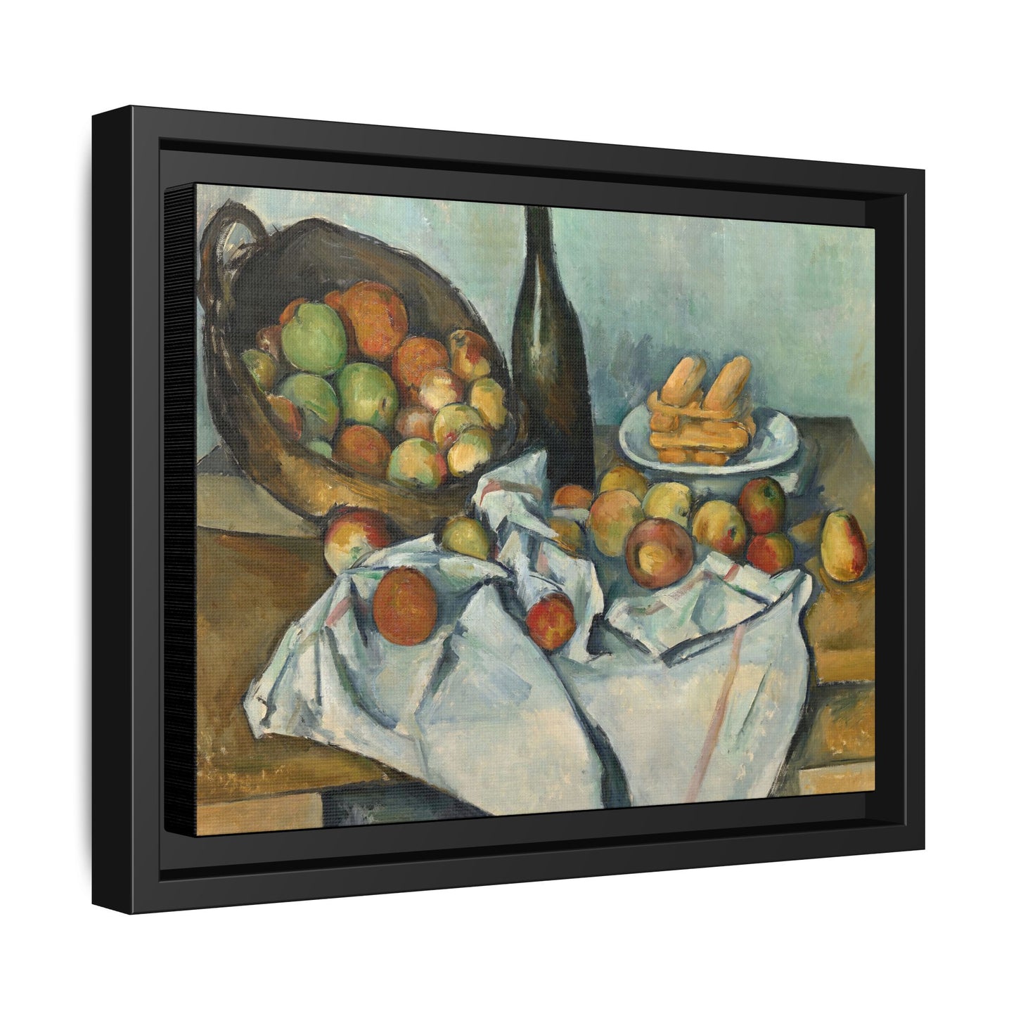 Cézanne, Paul - Basket of Apples (1893) - Matte Canvas, Framed
