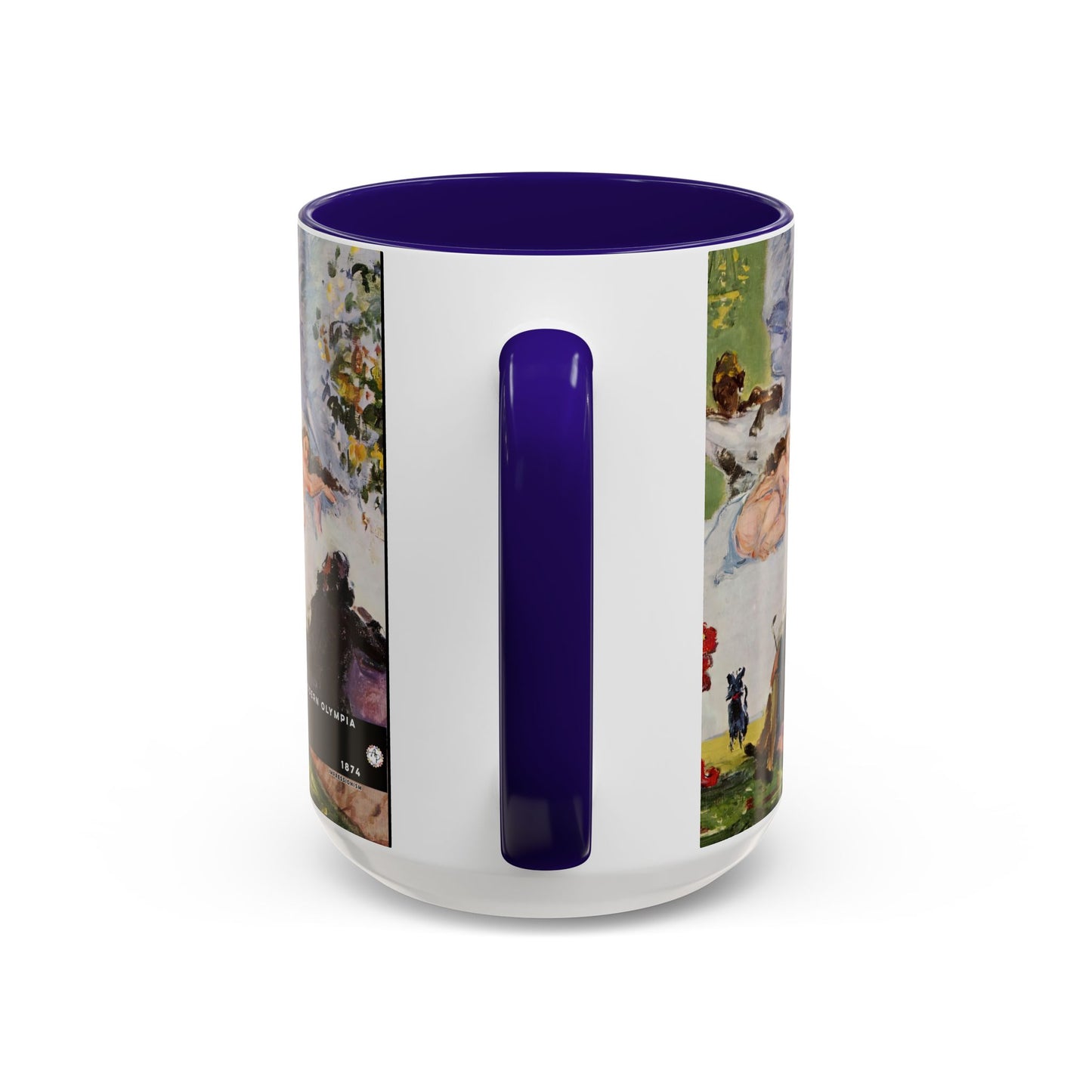 Cézanne, Paul - A Modern Olympia (1874) - Colorful Accent Mugs