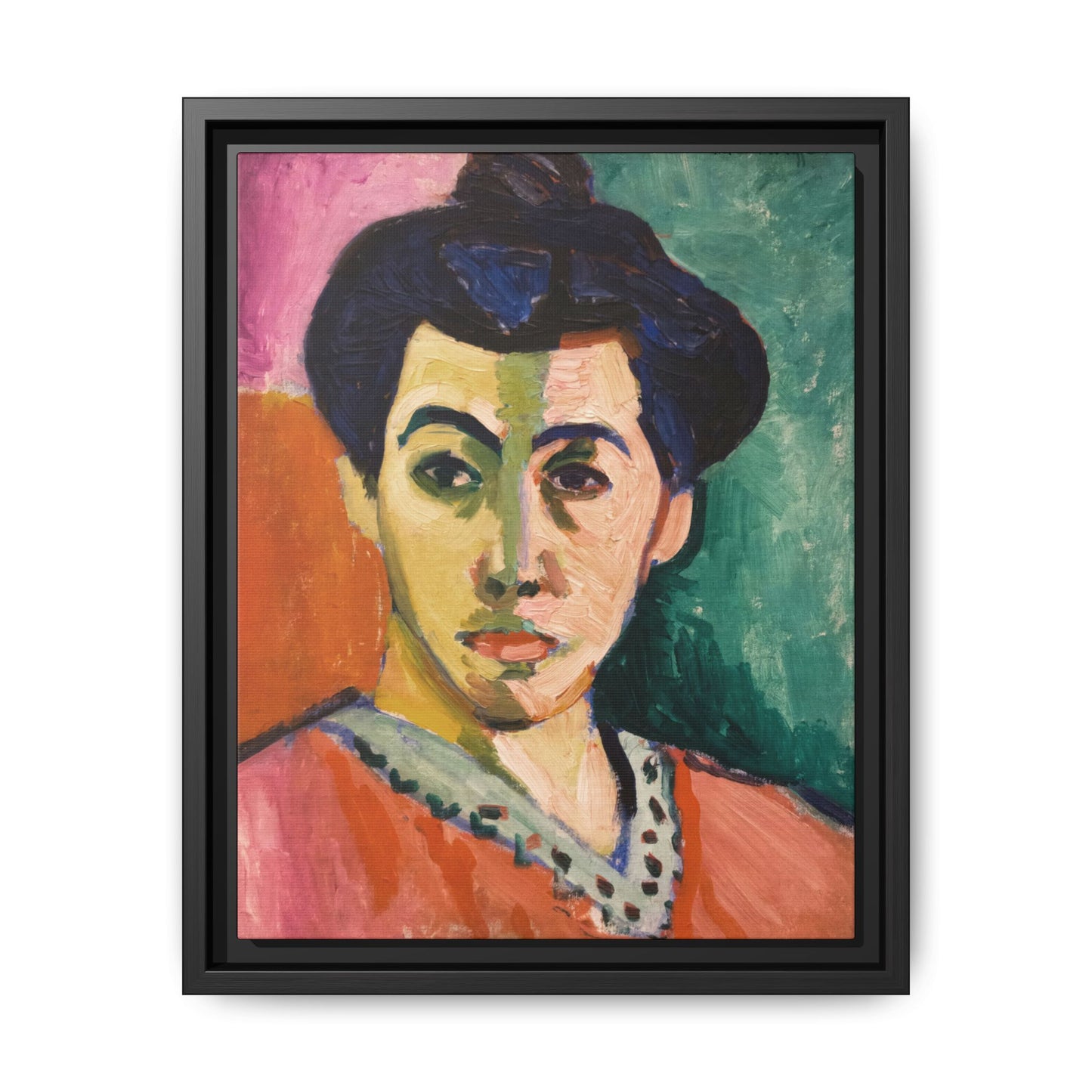 Matisse, Henri - The Green Stripe (1905) - Matte Canvas, Framed