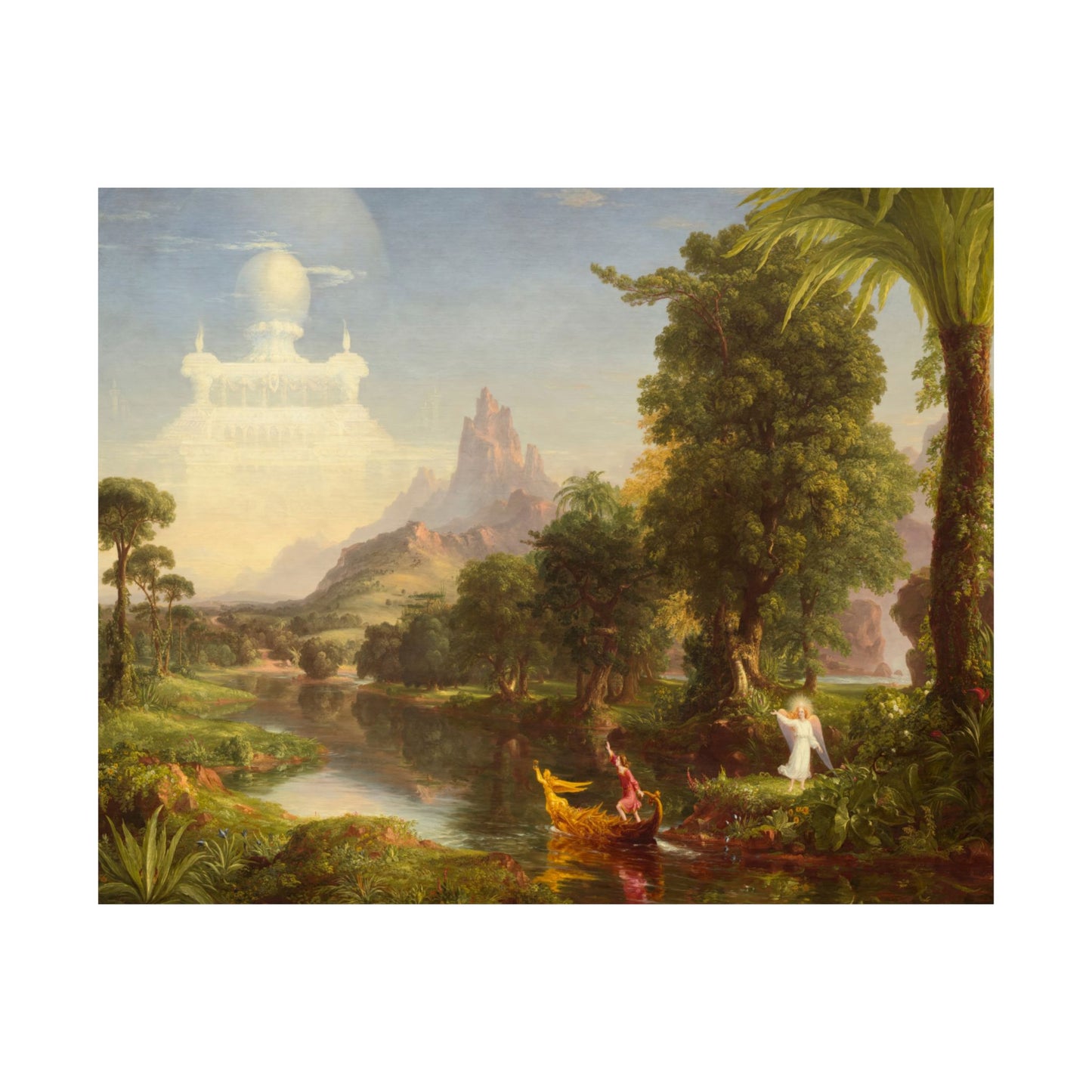 Cole. Thomas - The Voyage of Life: Youth (1842) - Satin Posters