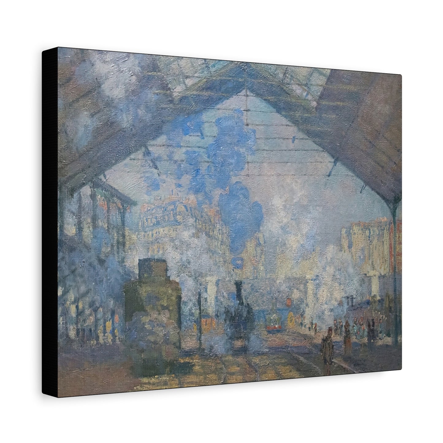 Monet, Claude - Le Gare Saint-Lazare (1877) - Canvas Block, unframed