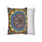 Pacio, Adam - Emerald Arrows Mandala - Suede Square Pillowcase