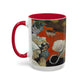 Gauguin, Paul - Vision of the Sermon (Jacob Wrestling with the Angel) (1888) - Colorful Accent Mugs