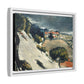 Cézanne, Paul - L’Estaque, Melting Snow (1870) - Matte Canvas, Framed