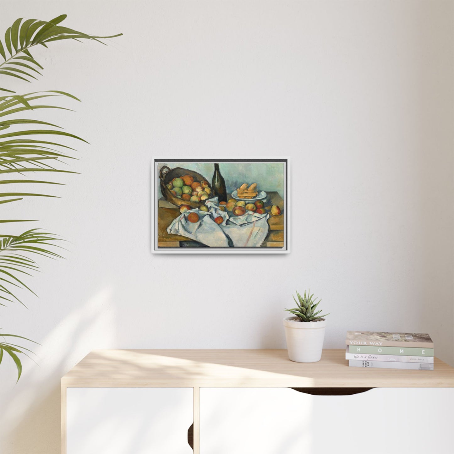 Cézanne, Paul - Basket of Apples (1893) - Matte Canvas, Framed