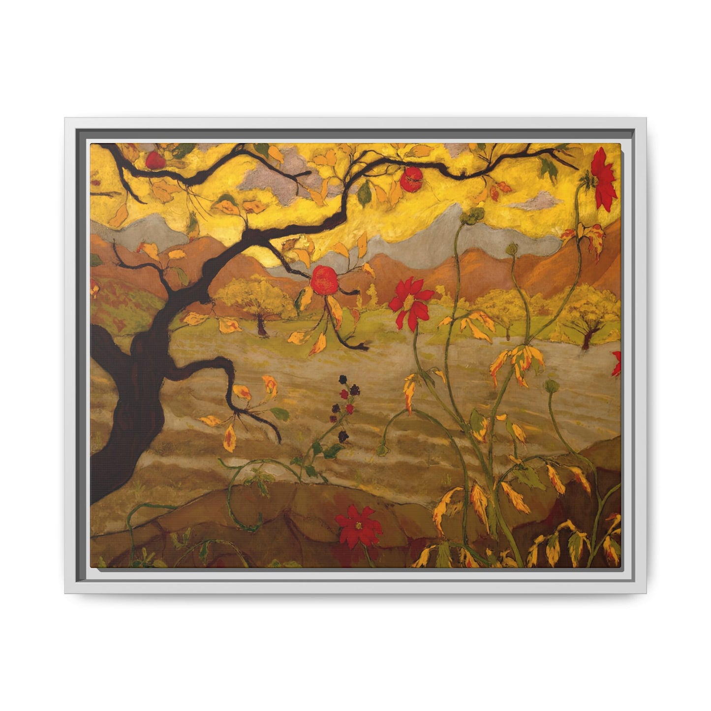 Ranson, Paul - Apple Tree with Red Fruit (1902) - Matte Canvas, Framed