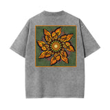 Monarch Butterfly Mandala - Unisex Heavyweight T-shirt - 100% Cotton - 4 colors