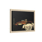 Cézanne, Paul - Still Life with Bread and Eggs (1865) - Matte Canvas, Framed