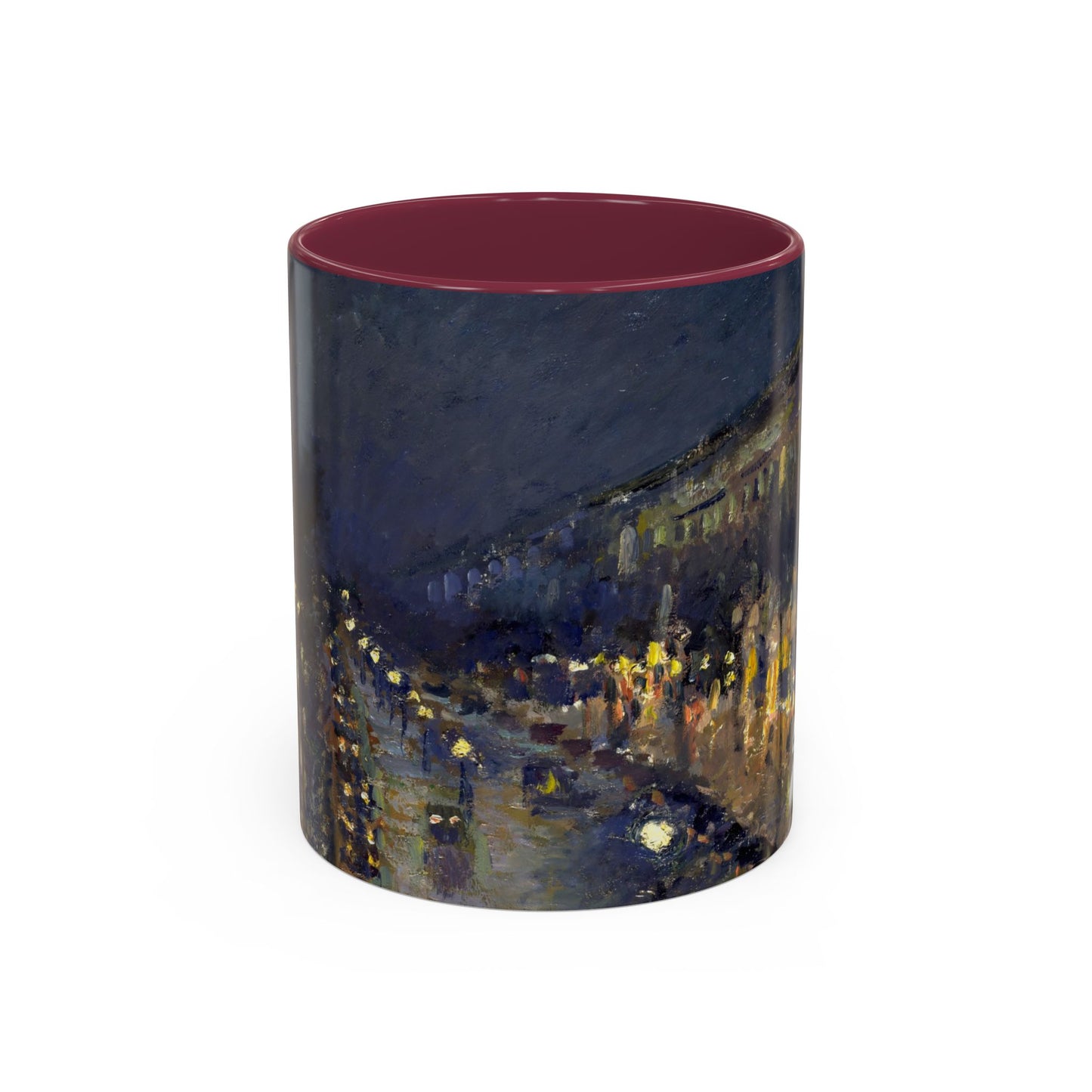 Pissarro, Camille - The Boulevard Montmartre At Night (1897) - Colorful Accent Mugs