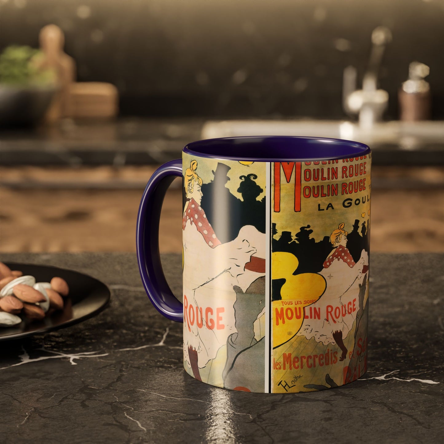 Toulouse-Lautrec, Henri - Moulin Rouge - La Goulue (1891) - Colorful Accent Mugs